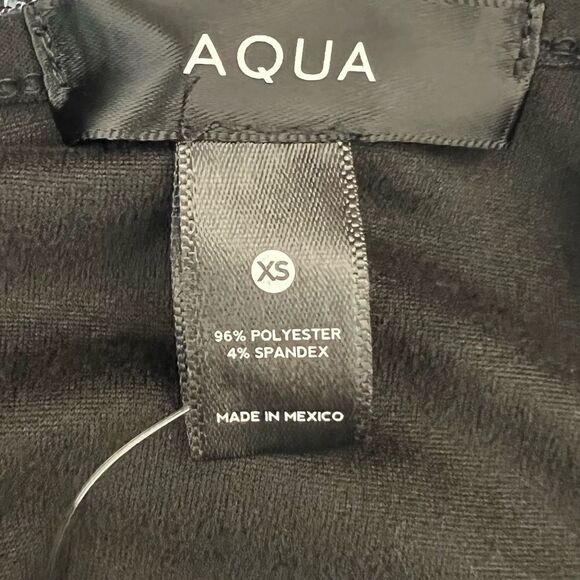 Aqua Black Open Back Puff Sleeve Midi Dress Size XS - Picture 7 of 8